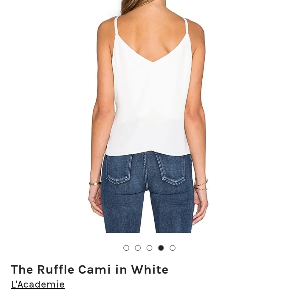 L'Academie White Ruffle Blouse - Picture 5 of 9